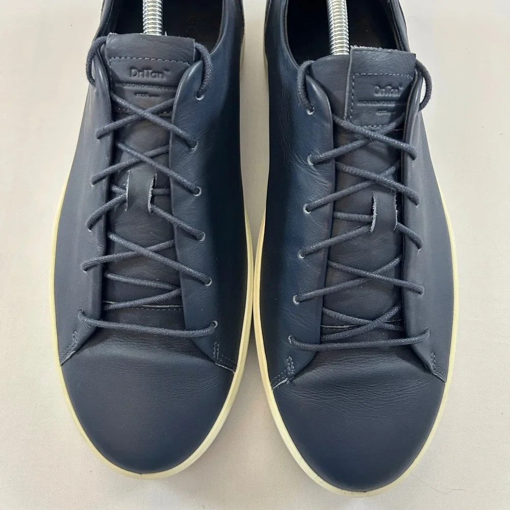 ECCO Soft 8 DriTan Sneakers Men 12 Navy Leather Comfort Casual Shoes 45099401038